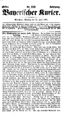 Bayerischer Kurier Samstag 22. Juni 1867