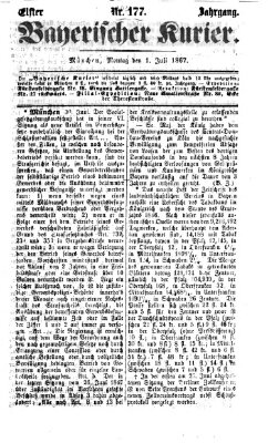 Bayerischer Kurier Montag 1. Juli 1867