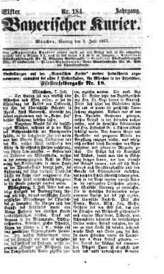 Bayerischer Kurier Montag 8. Juli 1867