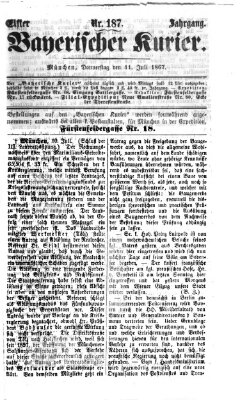 Bayerischer Kurier Donnerstag 11. Juli 1867