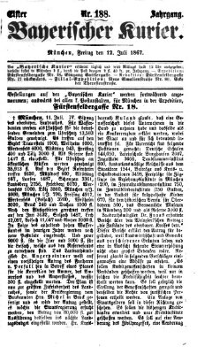 Bayerischer Kurier Freitag 12. Juli 1867