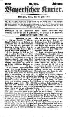 Bayerischer Kurier Freitag 26. Juli 1867