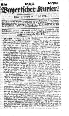 Bayerischer Kurier Samstag 27. Juli 1867