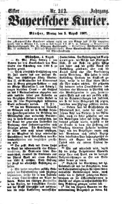 Bayerischer Kurier Montag 5. August 1867