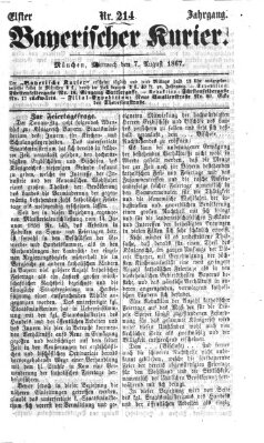 Bayerischer Kurier Mittwoch 7. August 1867