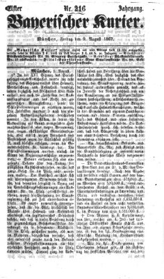 Bayerischer Kurier Freitag 9. August 1867