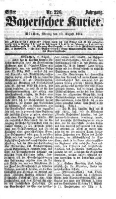 Bayerischer Kurier Montag 19. August 1867