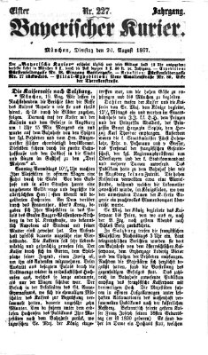 Bayerischer Kurier Dienstag 20. August 1867