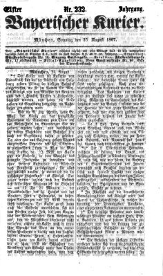 Bayerischer Kurier Sonntag 25. August 1867