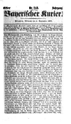 Bayerischer Kurier Mittwoch 4. September 1867