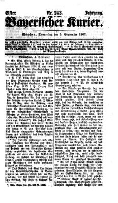 Bayerischer Kurier Donnerstag 5. September 1867