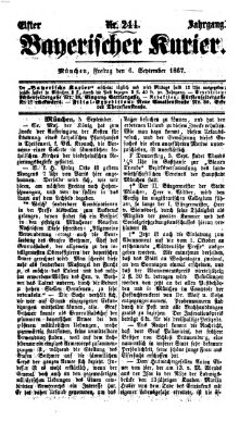 Bayerischer Kurier Freitag 6. September 1867