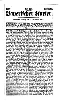 Bayerischer Kurier Freitag 13. September 1867