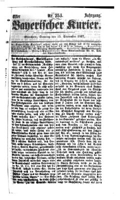 Bayerischer Kurier Sonntag 15. September 1867