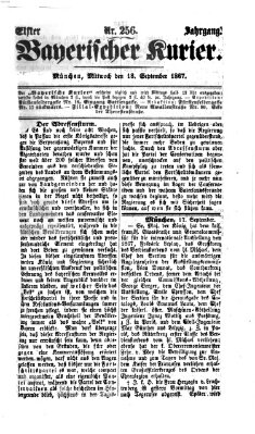 Bayerischer Kurier Mittwoch 18. September 1867