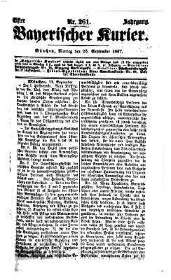 Bayerischer Kurier Montag 23. September 1867