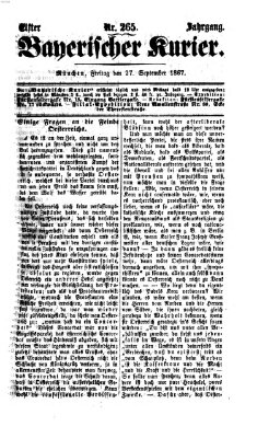 Bayerischer Kurier Freitag 27. September 1867