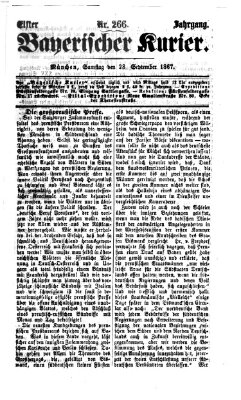 Bayerischer Kurier Samstag 28. September 1867