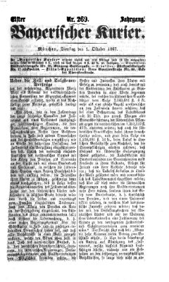 Bayerischer Kurier Dienstag 1. Oktober 1867