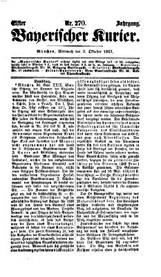 Bayerischer Kurier Mittwoch 2. Oktober 1867