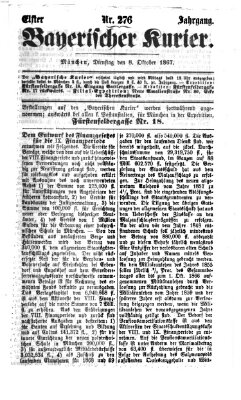 Bayerischer Kurier Dienstag 8. Oktober 1867