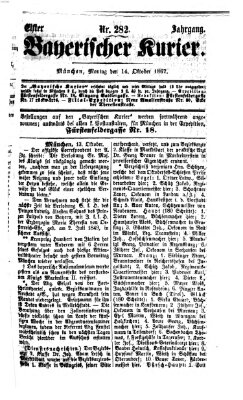 Bayerischer Kurier Montag 14. Oktober 1867