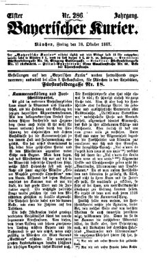 Bayerischer Kurier Freitag 18. Oktober 1867