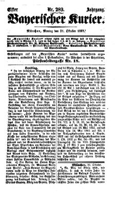 Bayerischer Kurier Montag 21. Oktober 1867