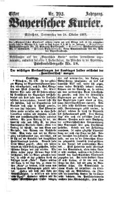 Bayerischer Kurier Donnerstag 24. Oktober 1867