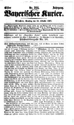 Bayerischer Kurier Samstag 26. Oktober 1867