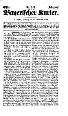 Bayerischer Kurier Dienstag 12. November 1867