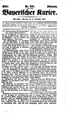 Bayerischer Kurier Montag 9. Dezember 1867