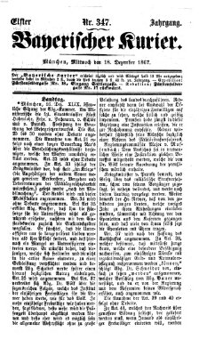 Bayerischer Kurier Mittwoch 18. Dezember 1867