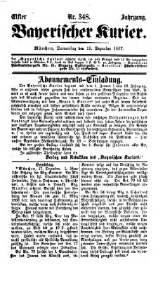 Bayerischer Kurier Donnerstag 19. Dezember 1867