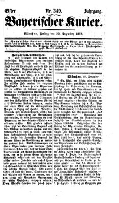 Bayerischer Kurier Freitag 20. Dezember 1867