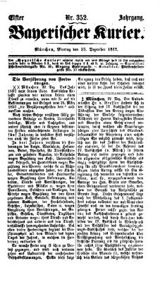 Bayerischer Kurier Montag 23. Dezember 1867