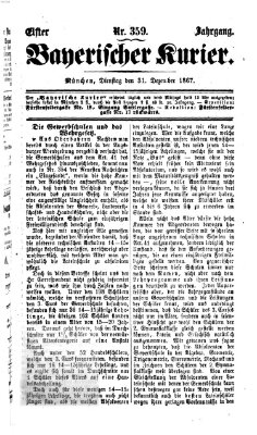 Bayerischer Kurier Dienstag 31. Dezember 1867