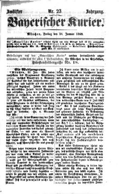 Bayerischer Kurier Freitag 24. Januar 1868