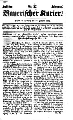 Bayerischer Kurier Dienstag 28. Januar 1868