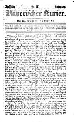 Bayerischer Kurier Sonntag 23. Februar 1868