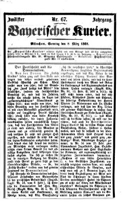 Bayerischer Kurier Sonntag 8. März 1868