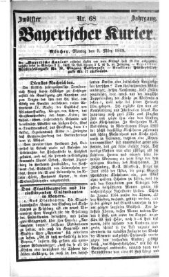 Bayerischer Kurier Montag 9. März 1868