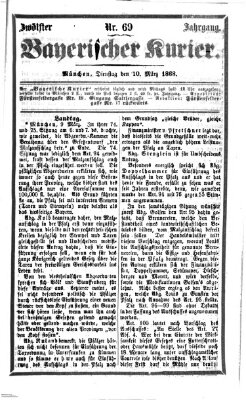 Bayerischer Kurier Dienstag 10. März 1868