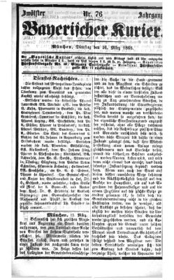 Bayerischer Kurier Dienstag 17. März 1868