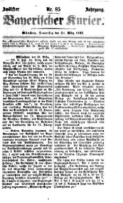 Bayerischer Kurier Donnerstag 26. März 1868