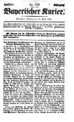 Bayerischer Kurier Sonntag 12. April 1868