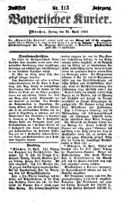 Bayerischer Kurier Freitag 24. April 1868