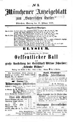 Bayerischer Kurier Sonntag 16. Februar 1868