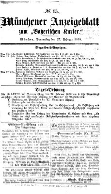 Bayerischer Kurier Donnerstag 27. Februar 1868