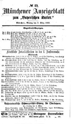 Bayerischer Kurier Montag 2. März 1868